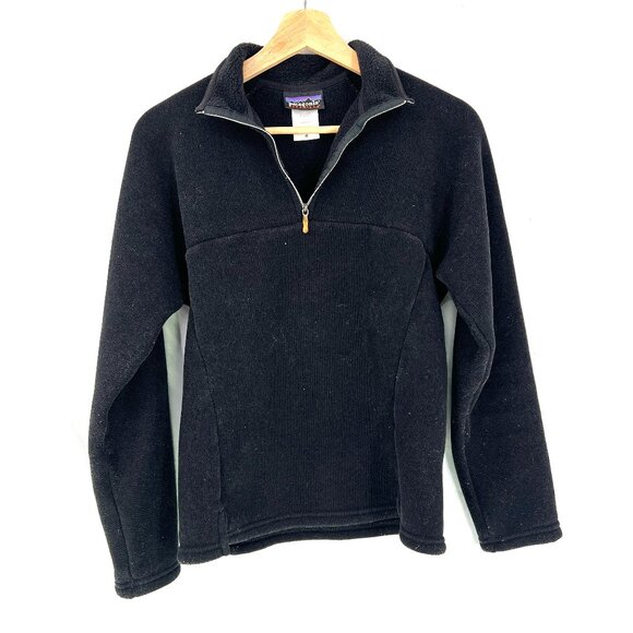 Patagonia Jackets & Blazers - Patagonia Synchilla quarter zip pullover fleece jacket outdoor hiking black M
